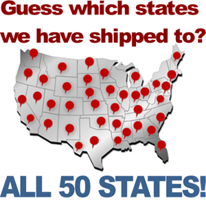 Map States Shipped